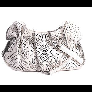 Blue elegance Bling metallic studs hobo